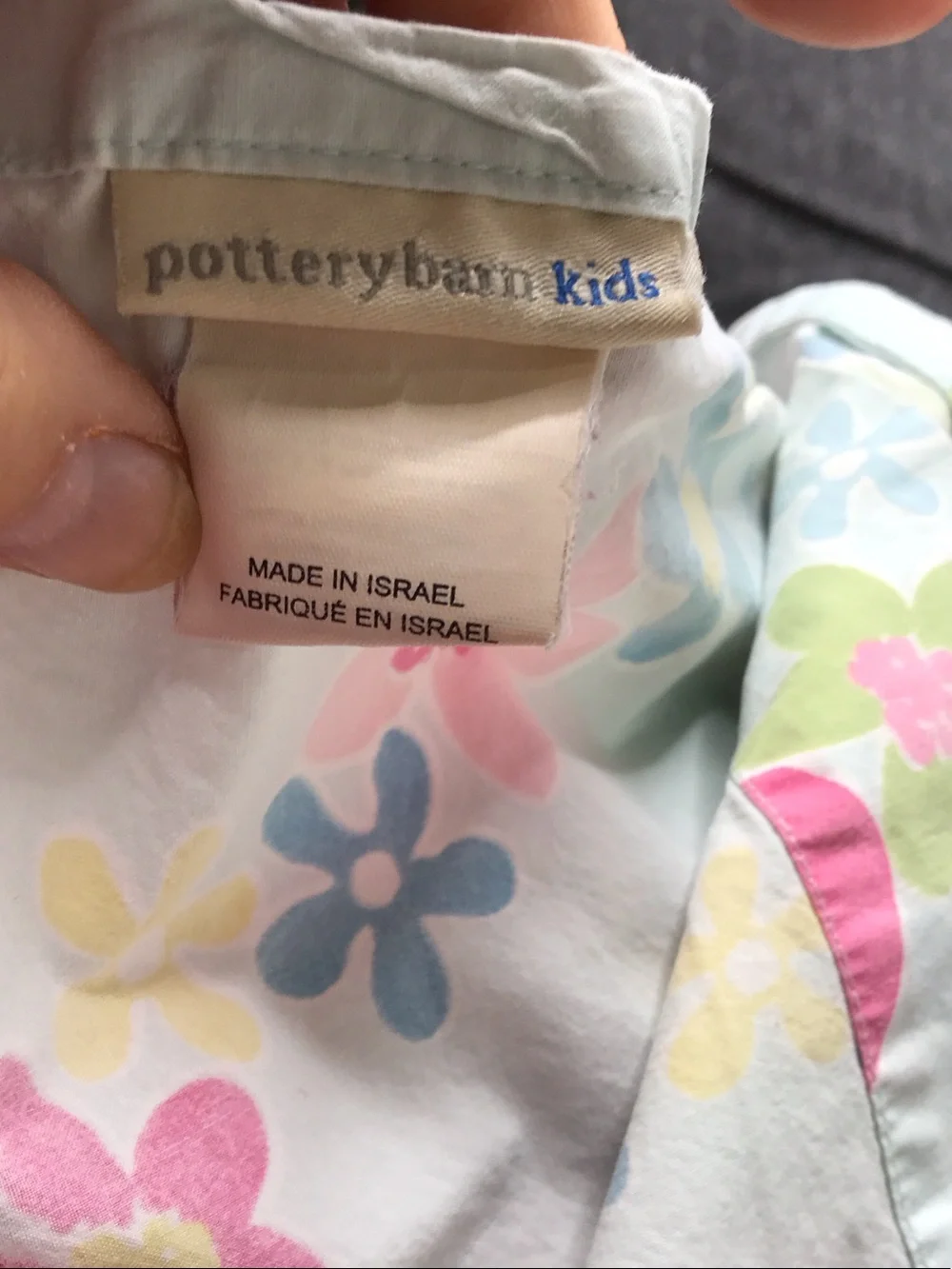 Pottery Barn Kids Pink Floral Cotton Twin Set